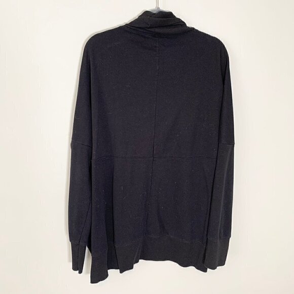 Old‎ Navy black long sleeve cocoon style open front cardigan sweater - Large - Picture 5 of 8